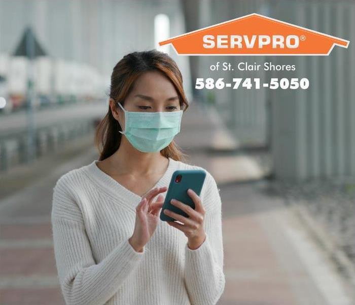 woman wearing surgical mask 